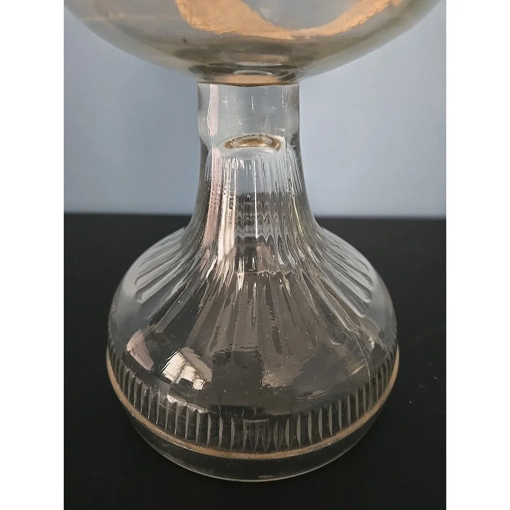 Risdon P & A Mfg. Co. Danbury Conn Eagle Oil Kerosene Lamp Glass base